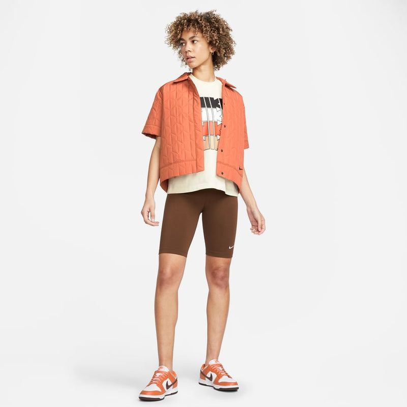 W MID RISE BIKE SHORTS "CACAO WOW"