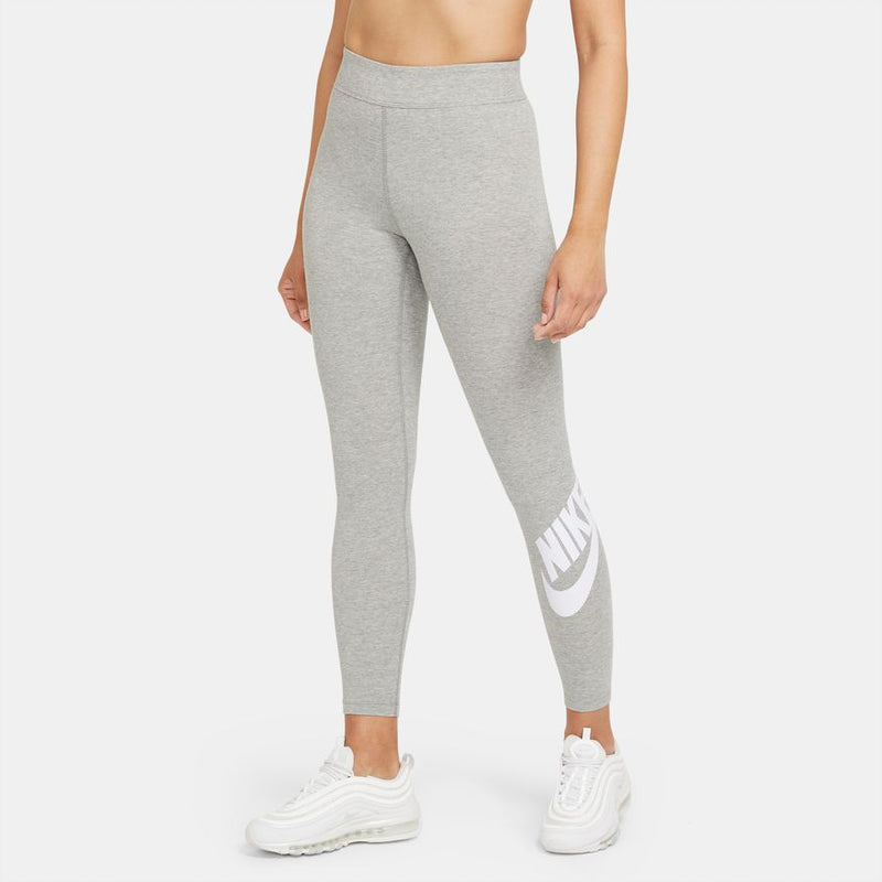 W HIGH WAISTED LOGO LEGGINGS "GREY HEATHER"