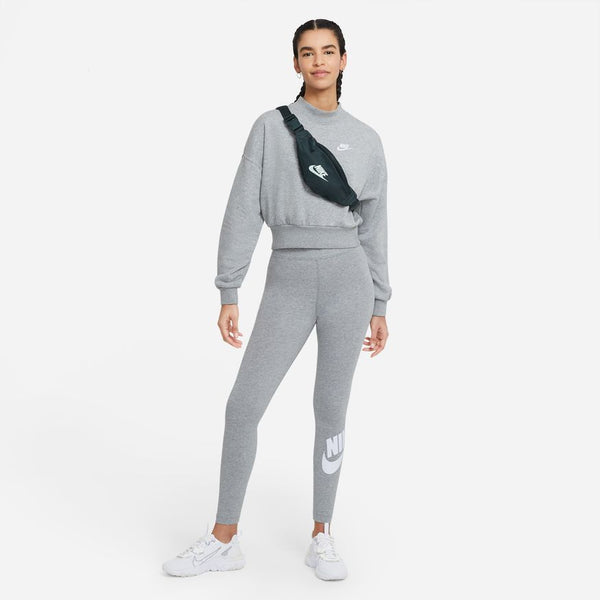 W HIGH WAISTED LOGO LEGGINGS "GREY HEATHER"