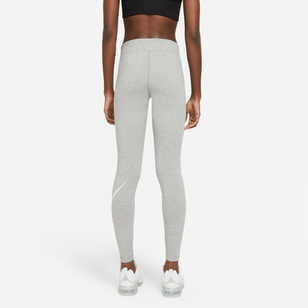 NSW ESSENTIAL MID-RISE SWOOSH LEGGINGS "GREY"
