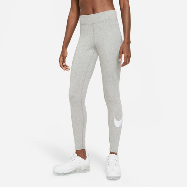 NSW ESSENTIAL MID-RISE SWOOSH LEGGINGS "GREY"
