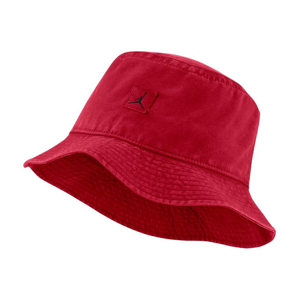 WASHED BUCKET HAT "GYM RED"