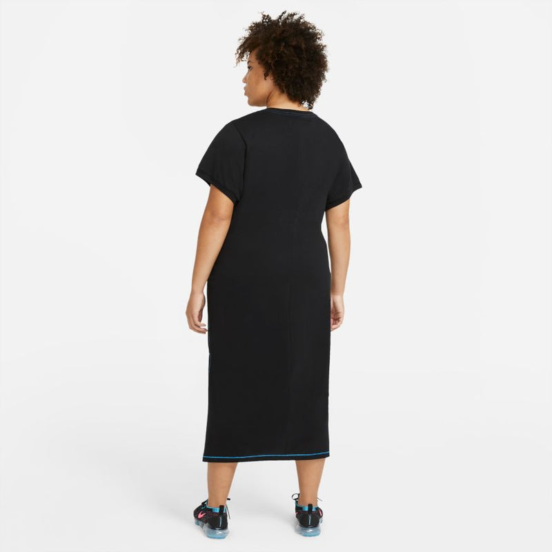 W NSW ICON CLASH MAXI DRESS "BLK/CHLORINE BLUE"