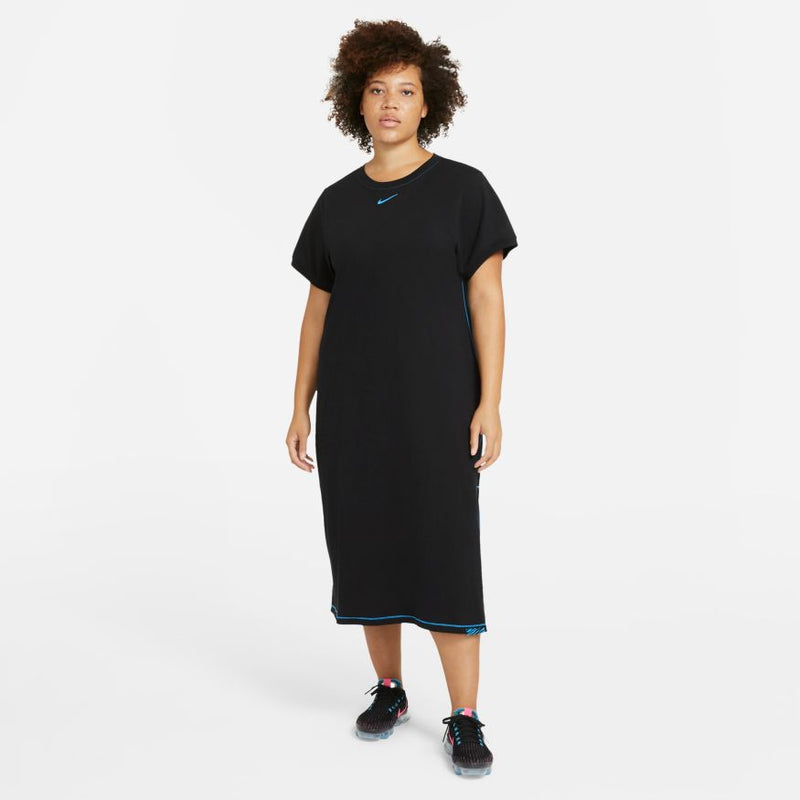 W NSW ICON CLASH MAXI DRESS "BLK/CHLORINE BLUE"