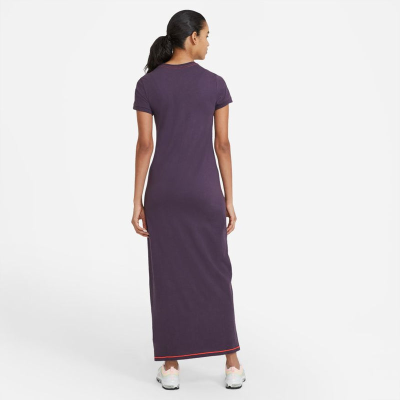 NSW ICON CLASH MAXI DRESS "DARK RAISIN"