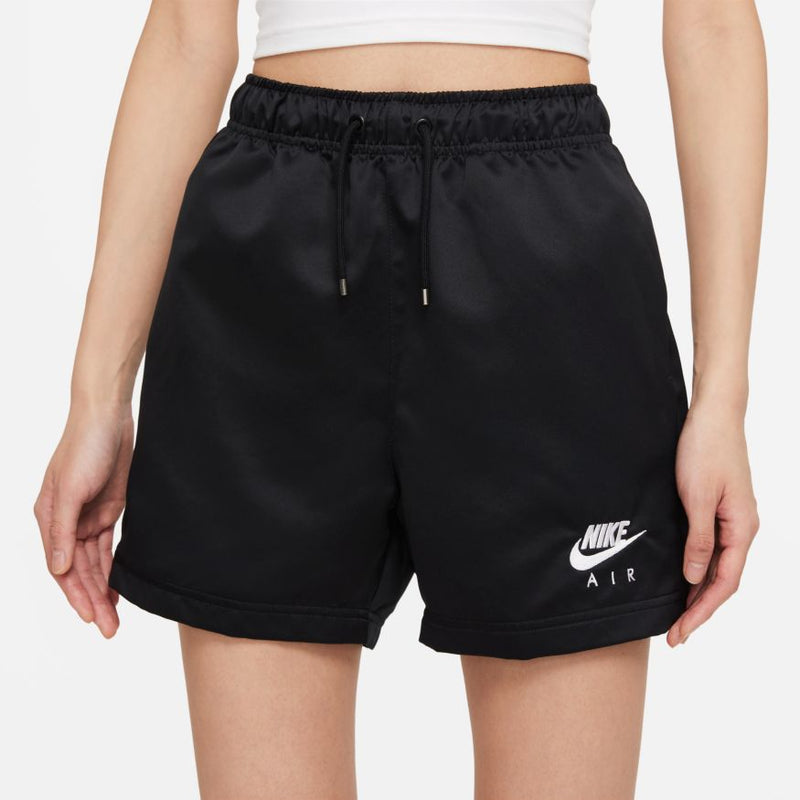 W WOVEN HIGH-RISE SHORTS "BLK"