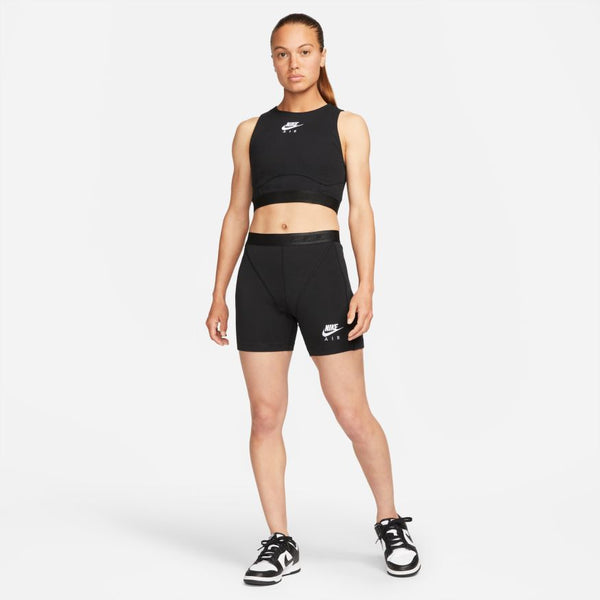 W NIKE AIR RIBBED SHORTS "BLACK"