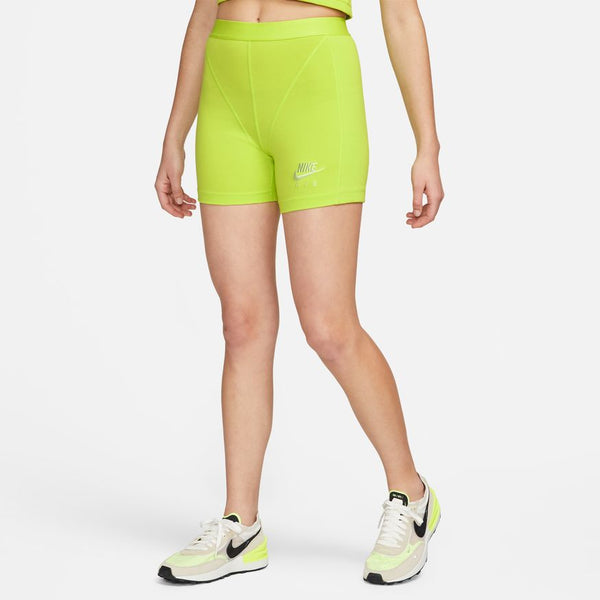 W RIBBED SHORTS "ATOMIC GREEN"