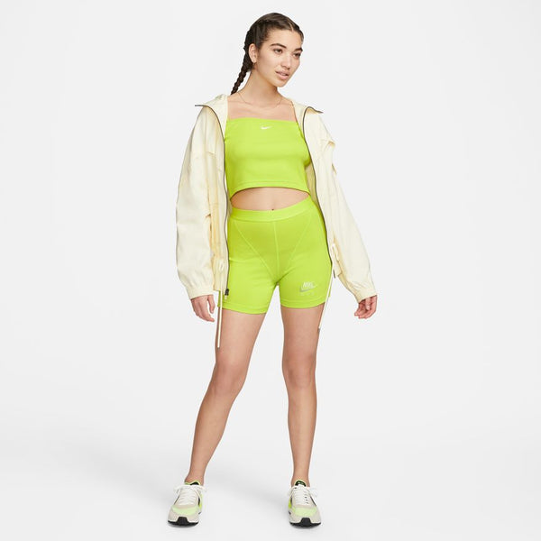 W RIBBED SHORTS "ATOMIC GREEN"