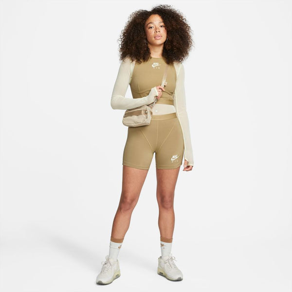 W RIBBED SHORTS "BARLEY"