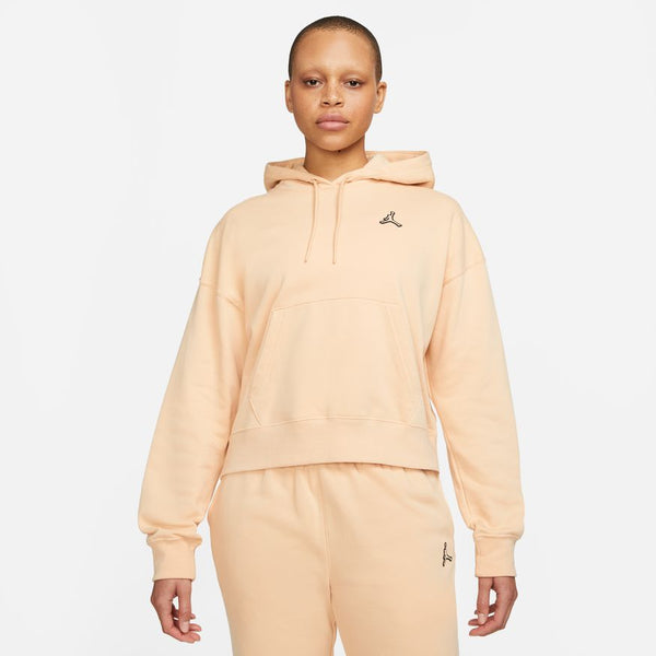 W ESSENTIALS FLEECE HOODIE "WHITE ONYX"
