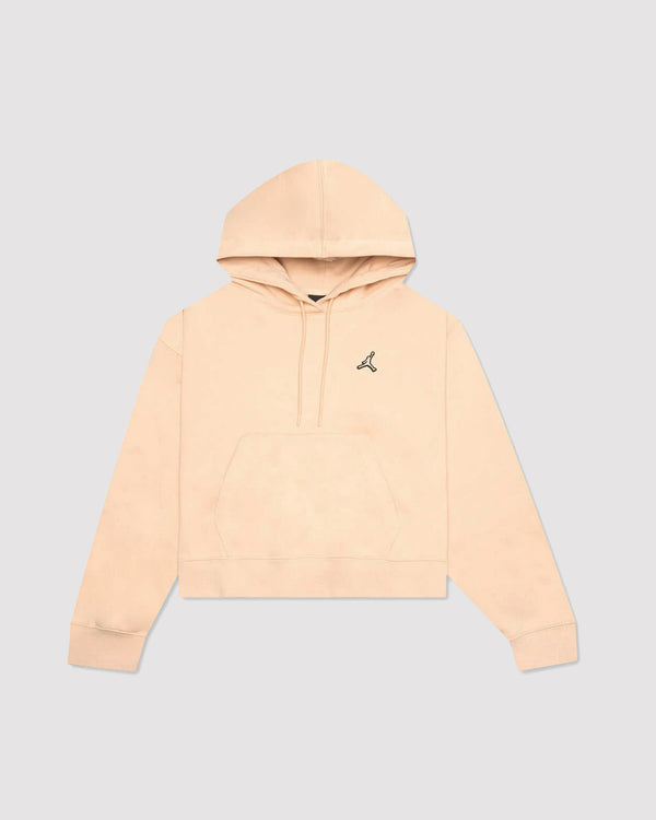 W ESSENTIALS FLEECE HOODIE "WHITE ONYX"