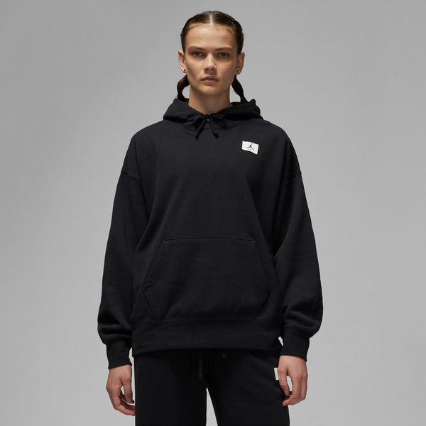 W FLEECE HOODIE "BLACK"