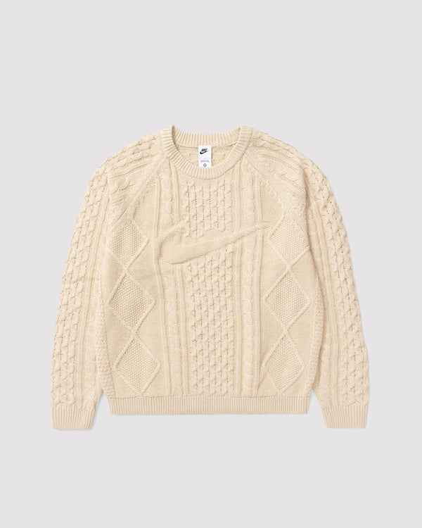 CABLE KNIT SWEATER "RATTAN"