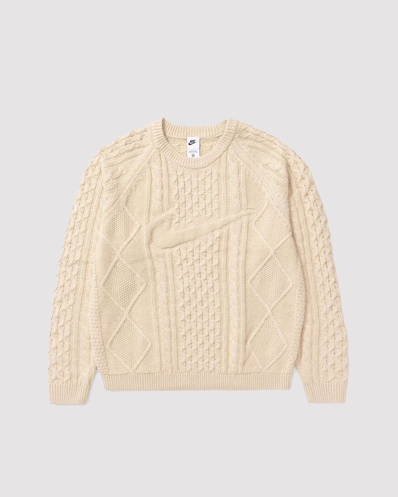 CABLE KNIT SWEATER "RATTAN"