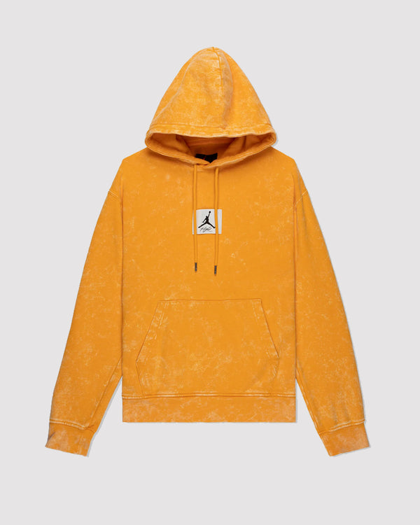 ESSENTIALS WASHED FLEECE HOODIE "TAXI"