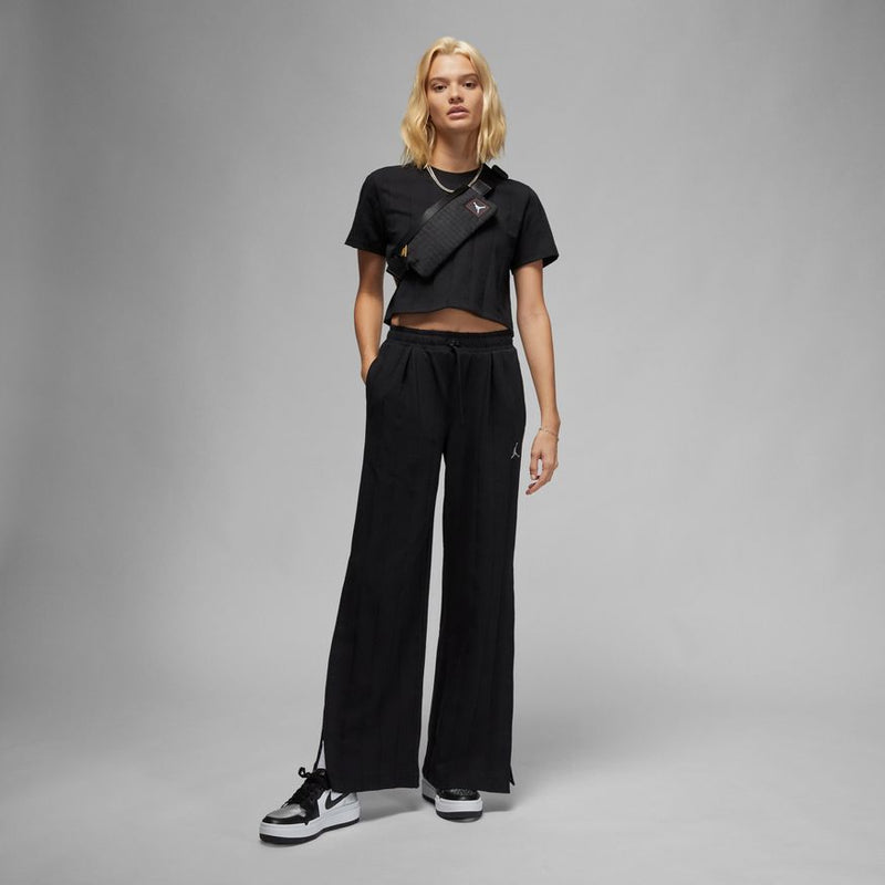 W KNIT PANTS "BLACK"
