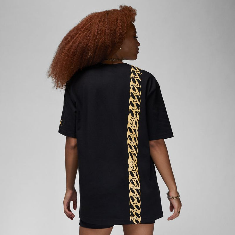 W OVERSIZED GRAPHIC T-SHIRT "BLACK"