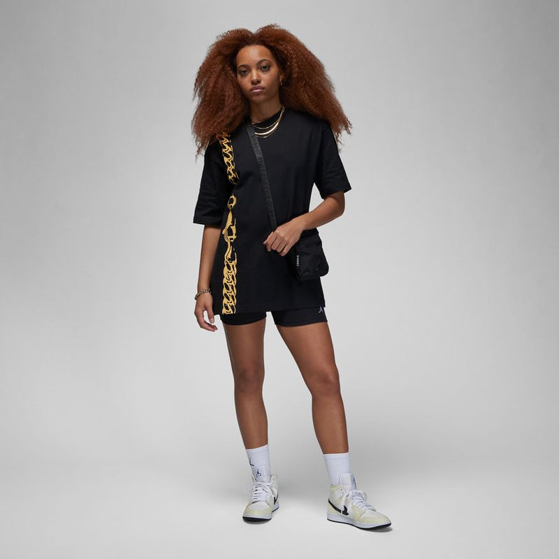 W OVERSIZED GRAPHIC T-SHIRT "BLACK"