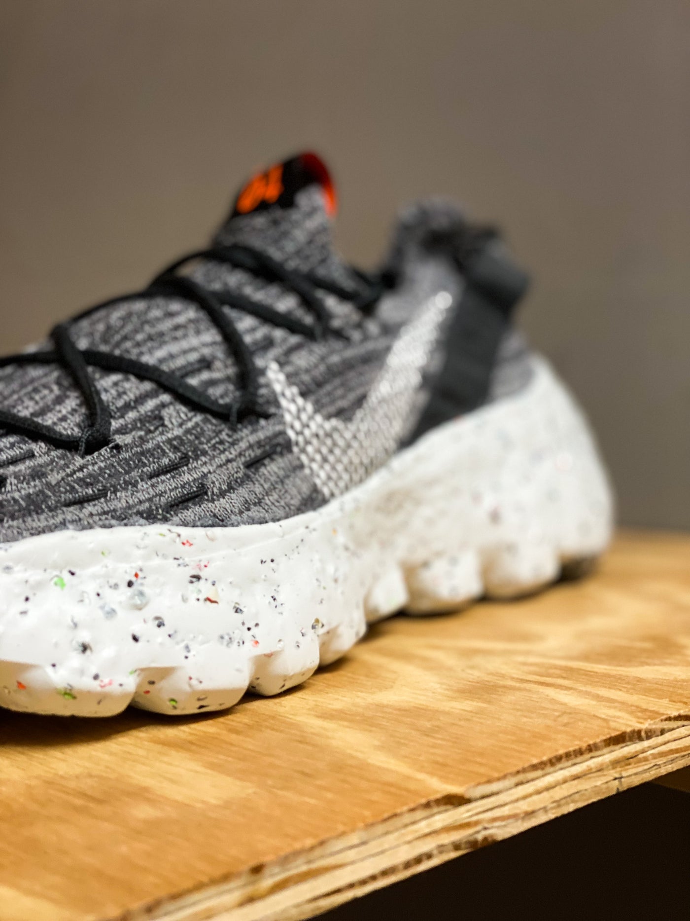 nike space hippie 04 iron grey on feet