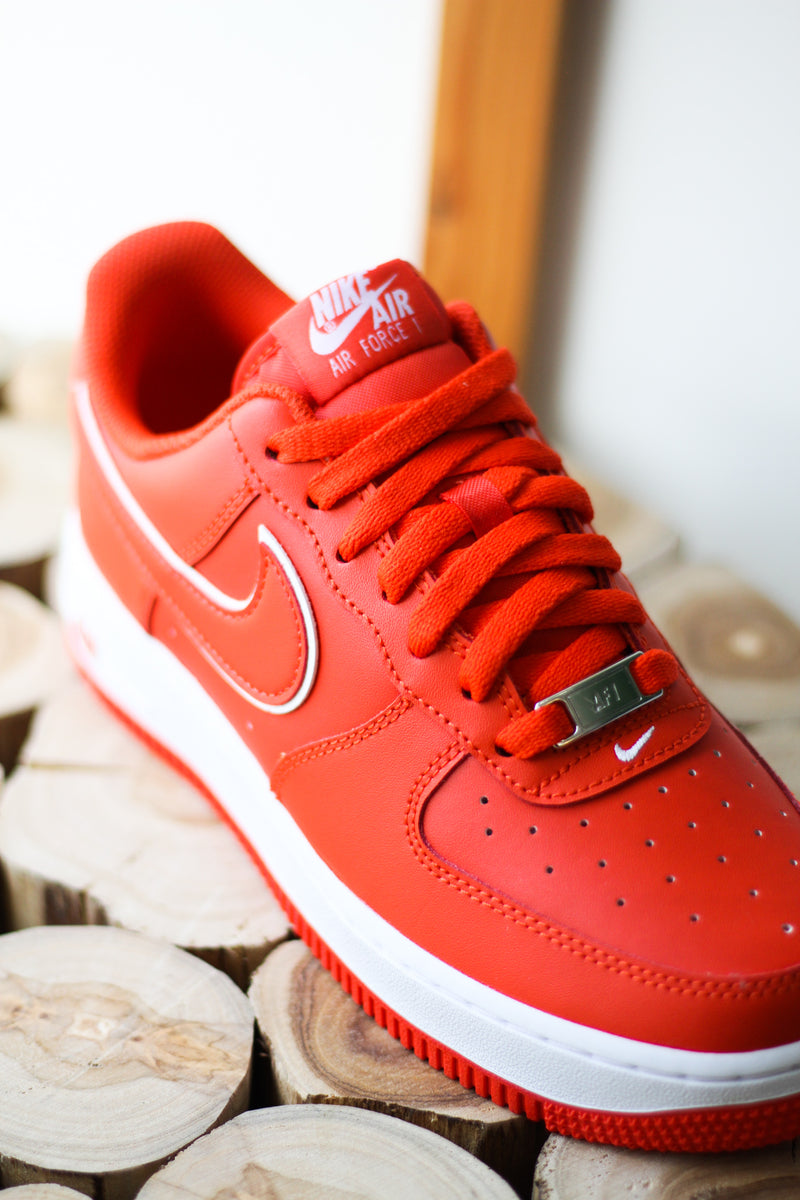 Nike Air Force 1 '07 Shoes 'White/Picante Red' 11.5