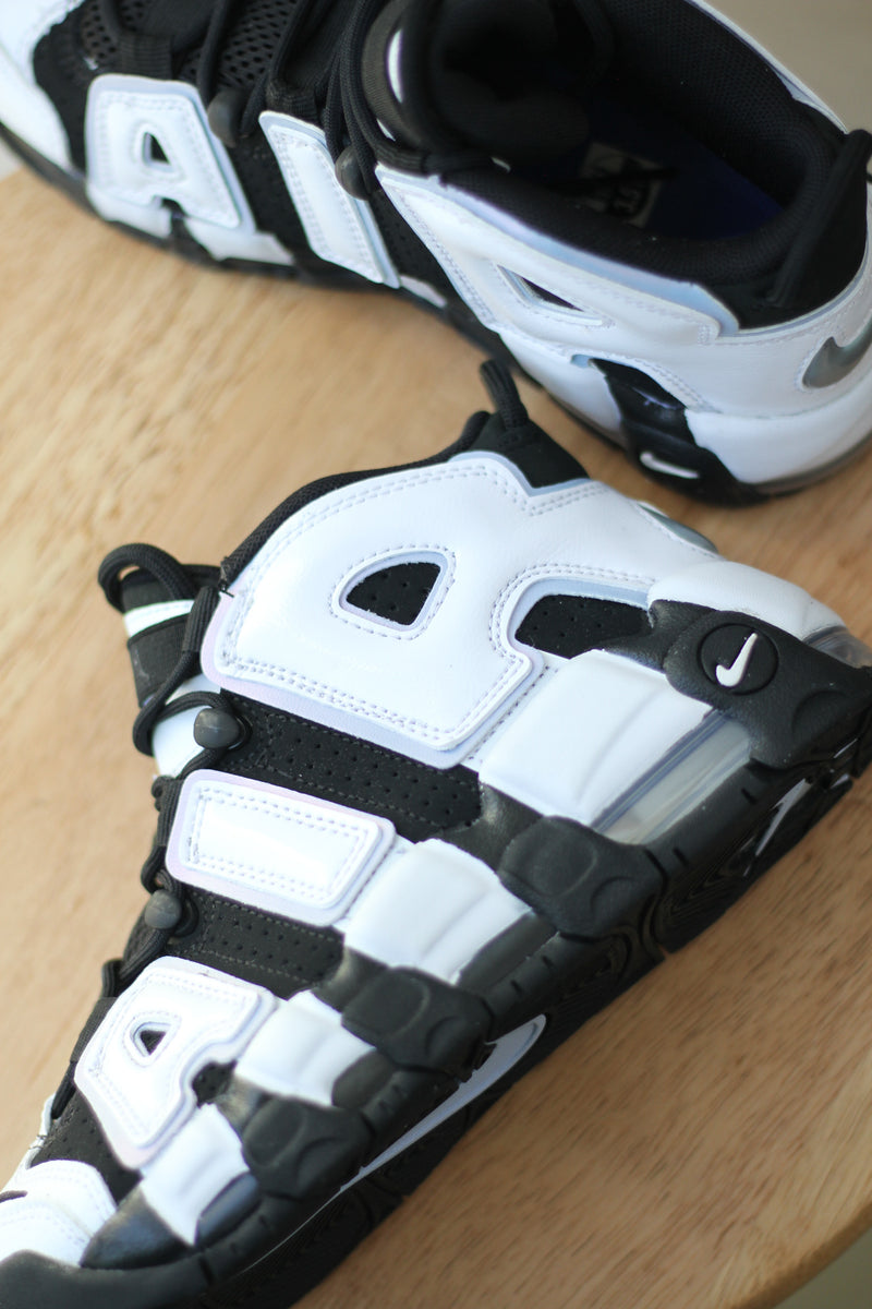 AIR MORE UPTEMPO (GS) "BLACK/WHITE"
