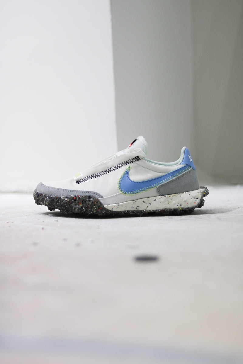 W NIKE WAFFLE RACER CRATER "WHITE/ALUMINUM"
