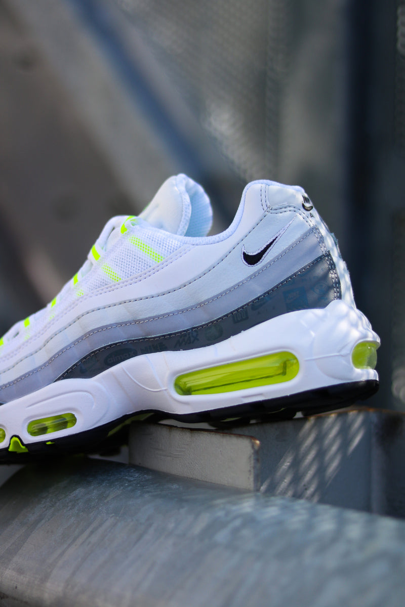 NIKE AIR MAX 95 "LOGOS WHITE/VOLT"