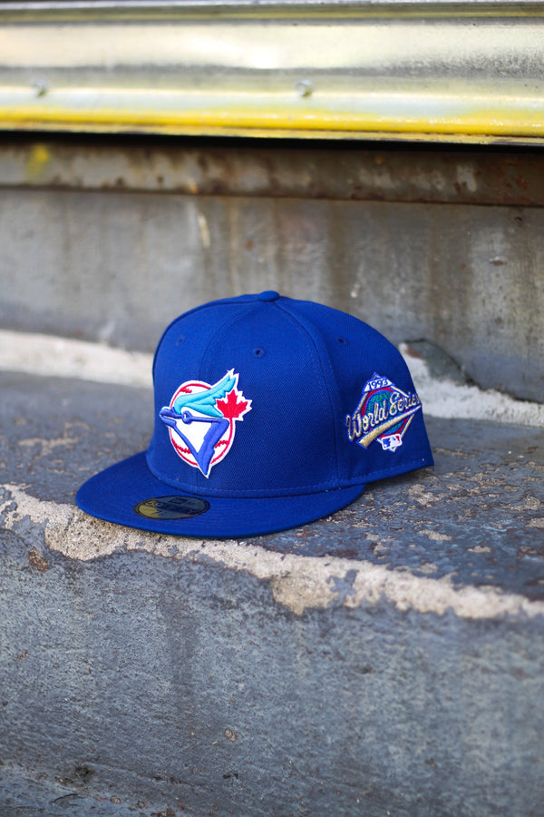 1993 TORONTO BLUE JAYS BLUE FITTED W/ GREEN UNDER VISOR