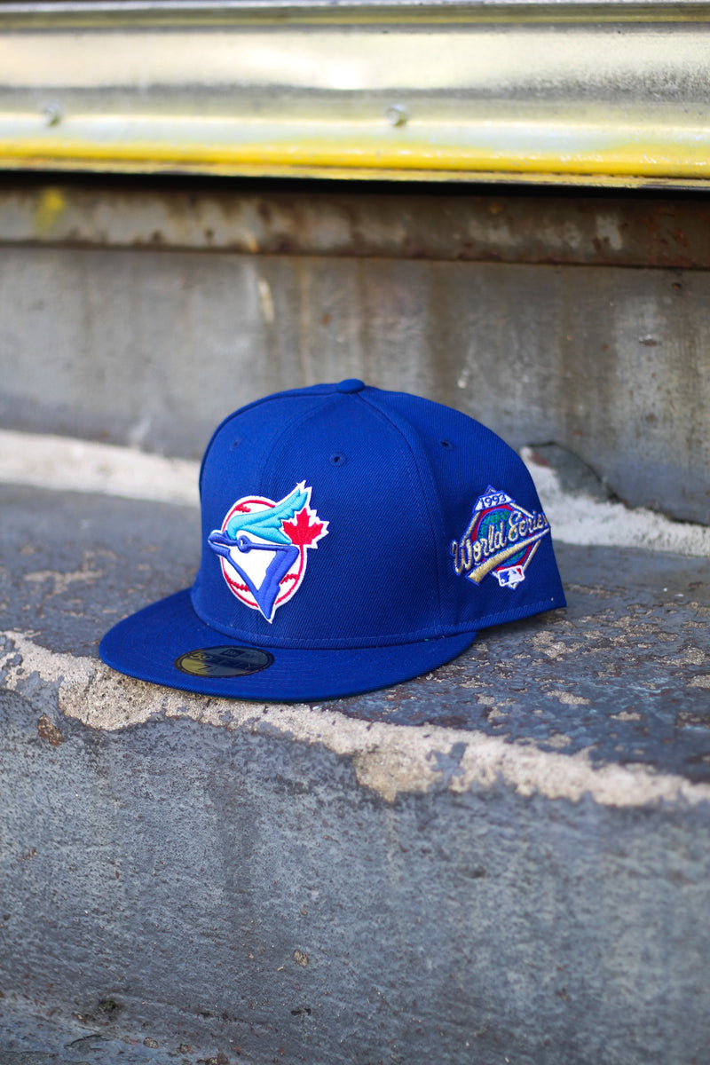 1993 TORONTO BLUE JAYS BLUE FITTED W/ GREEN UNDER VISOR