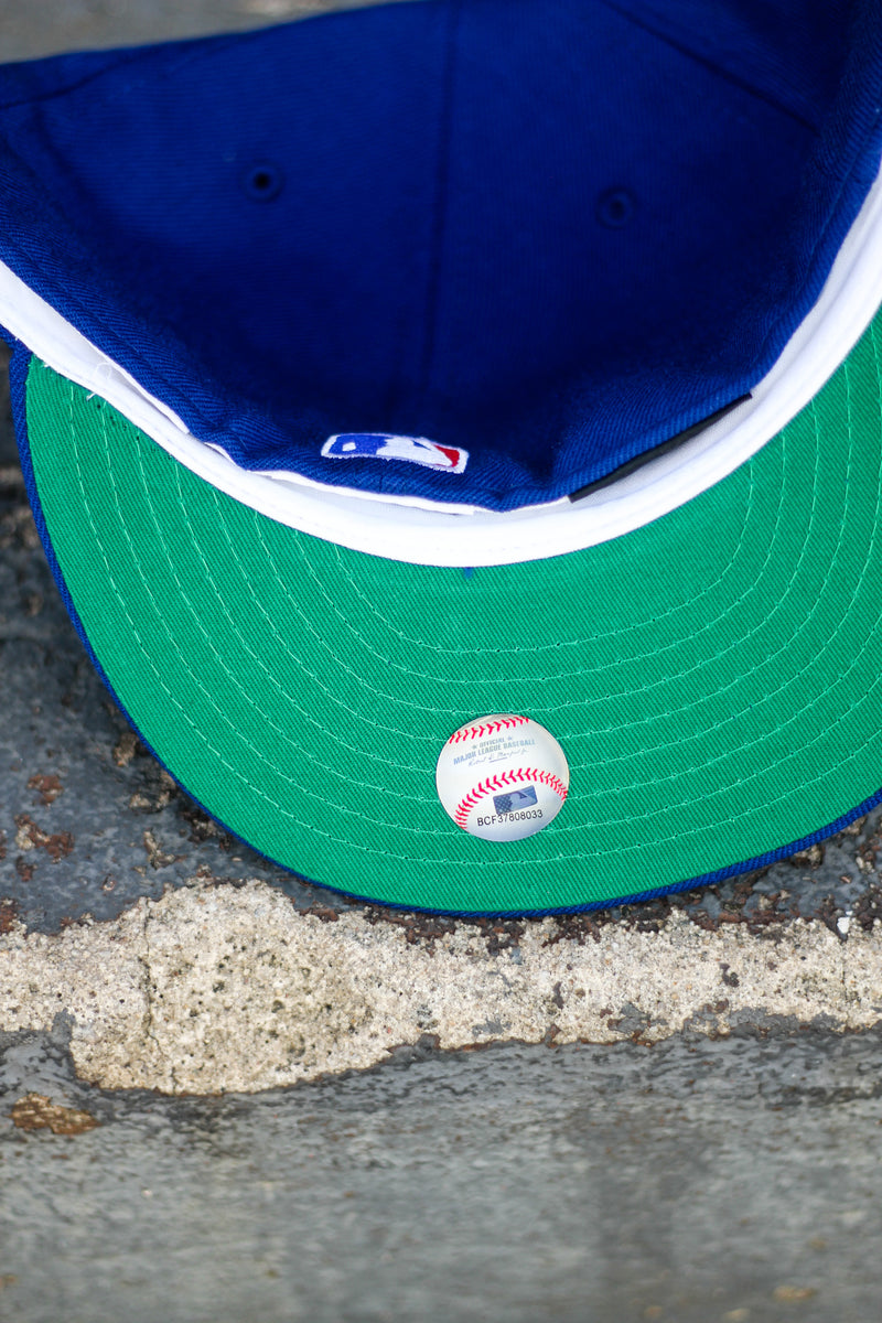 1993 TORONTO BLUE JAYS BLUE FITTED W/ GREEN UNDER VISOR