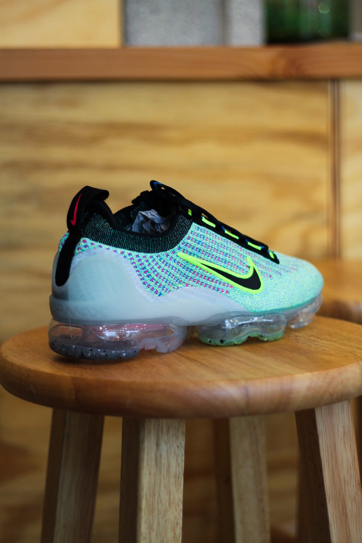 Nike Air VaporMax 2021 Flyknit Next Nature Volt Photo Blue Men\'s 9.5‎ Excellent Nike Air VaporMax 2021 Flyknit Next Nature | Mercari main image 3