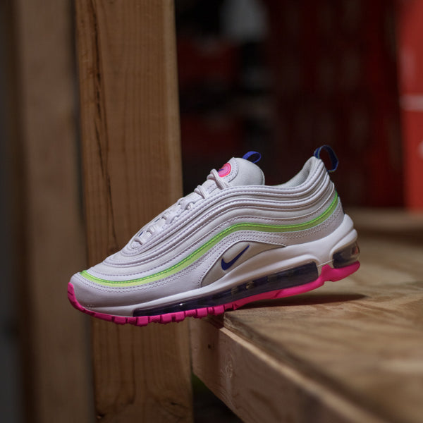Lime green and pink air max 97 store