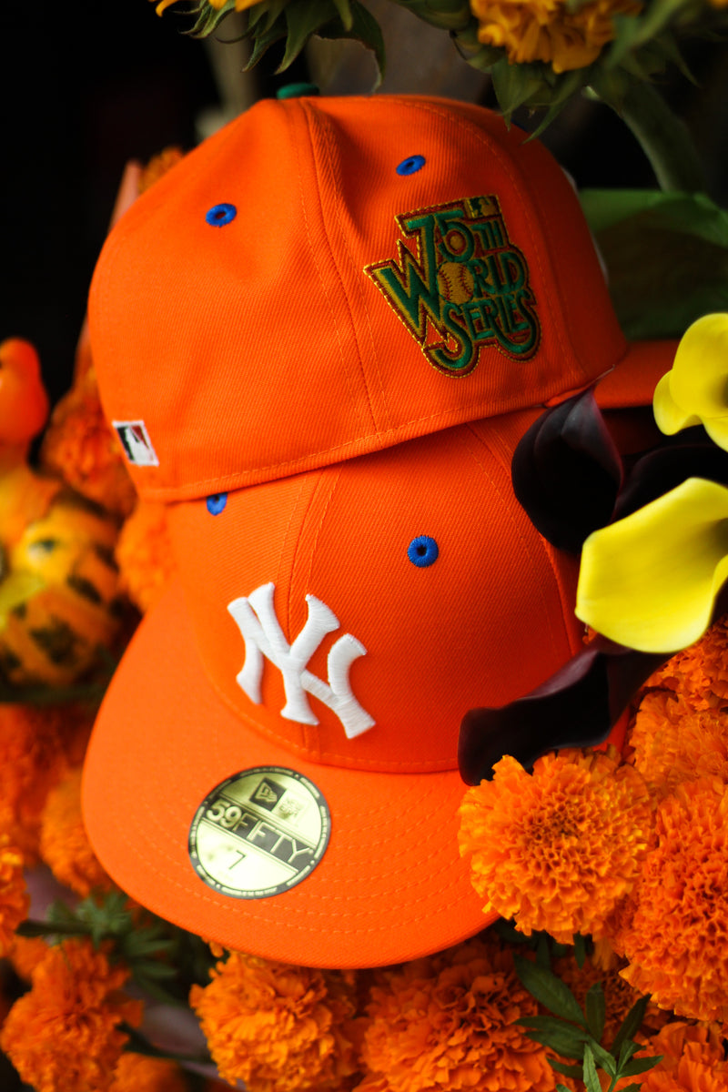 1978 NEW YORK YANKEES RUSH ORANGE FITTED W/ GREY UNDER VISOR