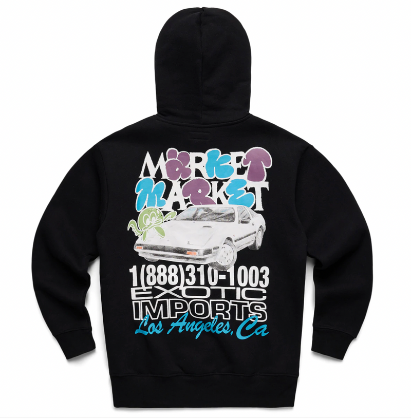MARKET EXOTIC AUTOMOBILE HOODIE "BLACK"